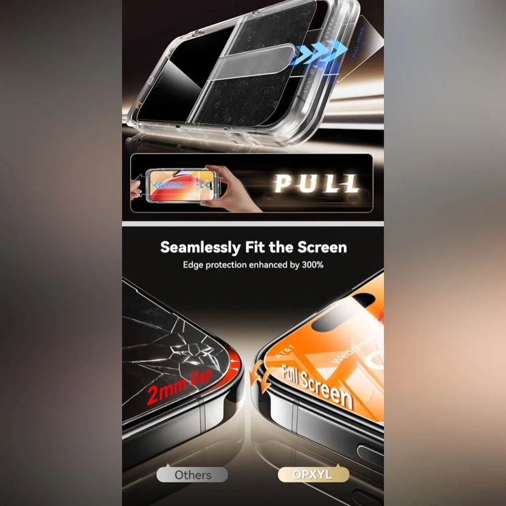 Glass Screen Protector for iPhone 15 pro max (2pack)